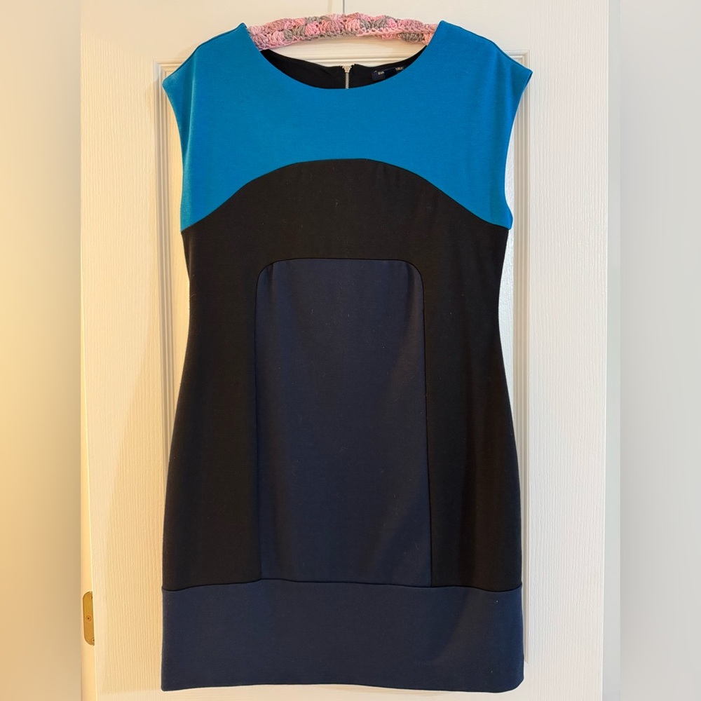 Banana Republic Blue and Black Mini Dress